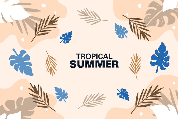 Fundo de verão tropical