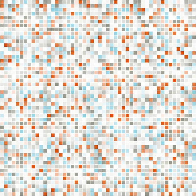 Vetor fundo de vetor de pixel colorido sem costura mosaico