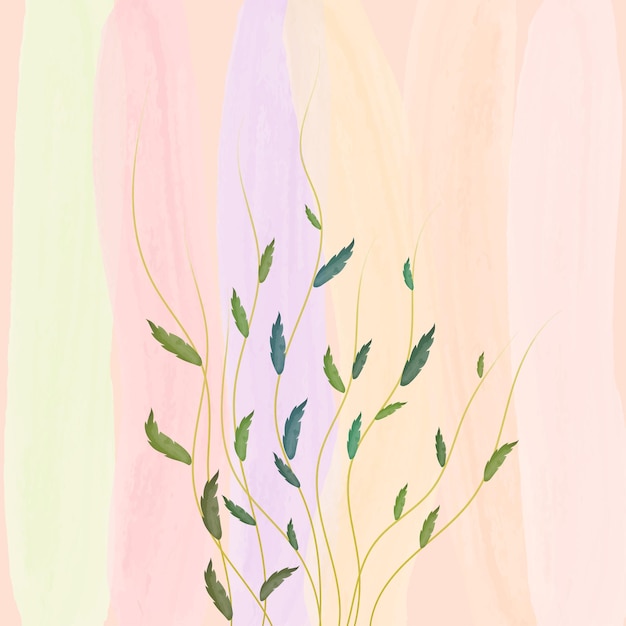 Vetor fundo de vetor floral aquarela abstrato