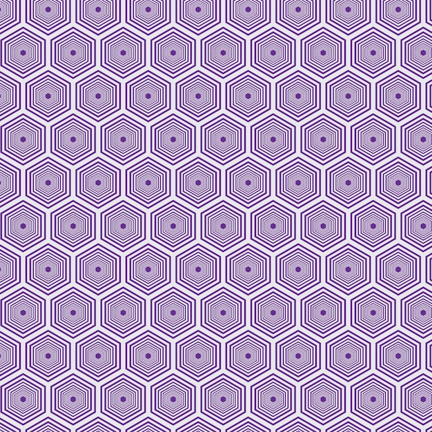 Fundo de vetor sem costura padrão hexagonal geométrico