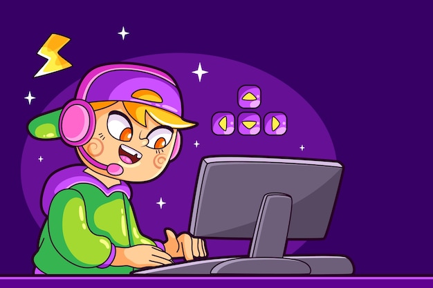 Fundo de videogames