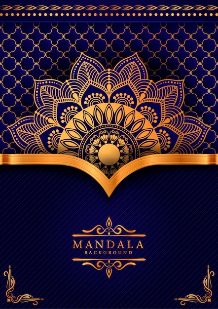 Fundo decorativo com um design elegante mandala de luxo