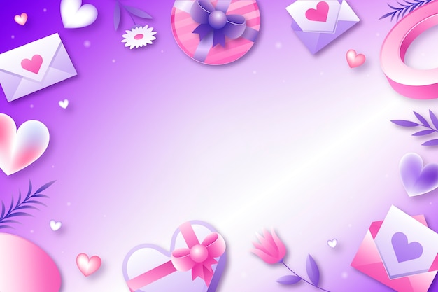 Fundo degradado para a celebração do Dia dos Namorados