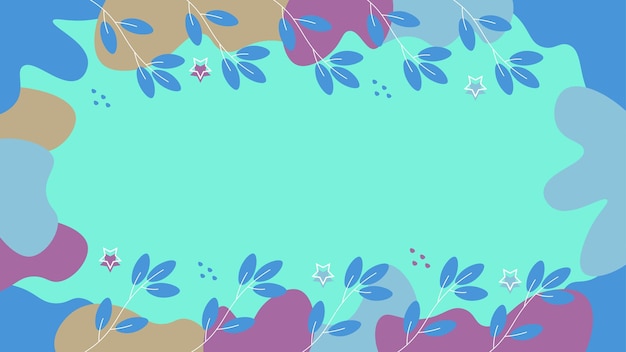 Vetor fundo desenhado à mão com flores