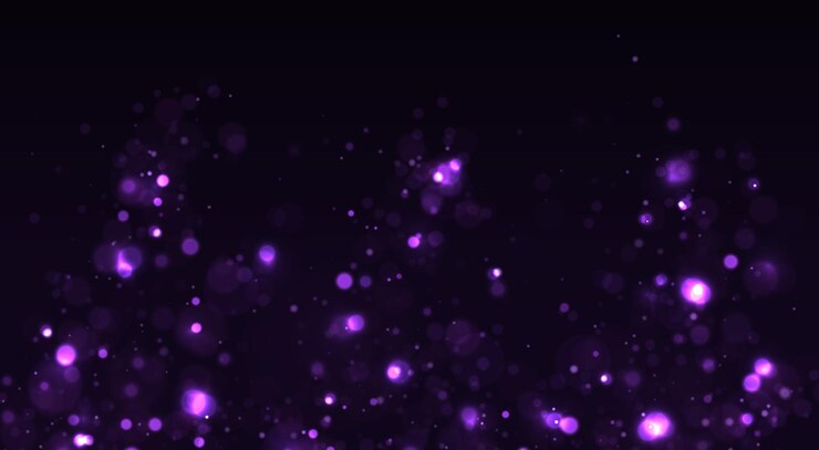 Vetor fundo desfocado abstrato roxo com efeito bokeh.