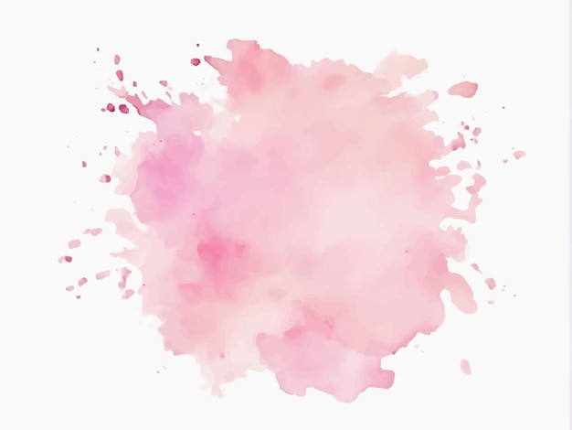 Fundo detalhado pintado à mão em aquarela rosa