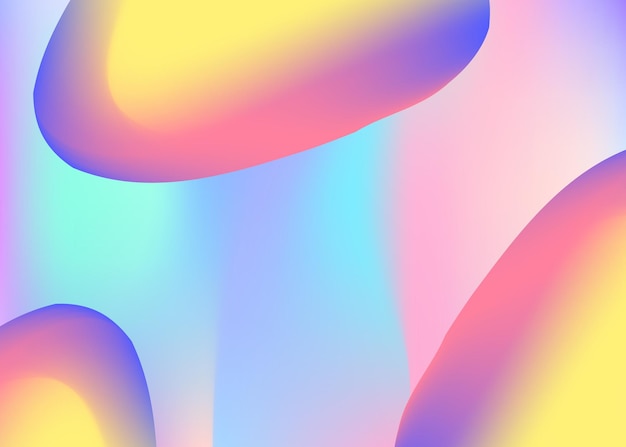 Fundo dinâmico fluido com formas e elementos líquidos