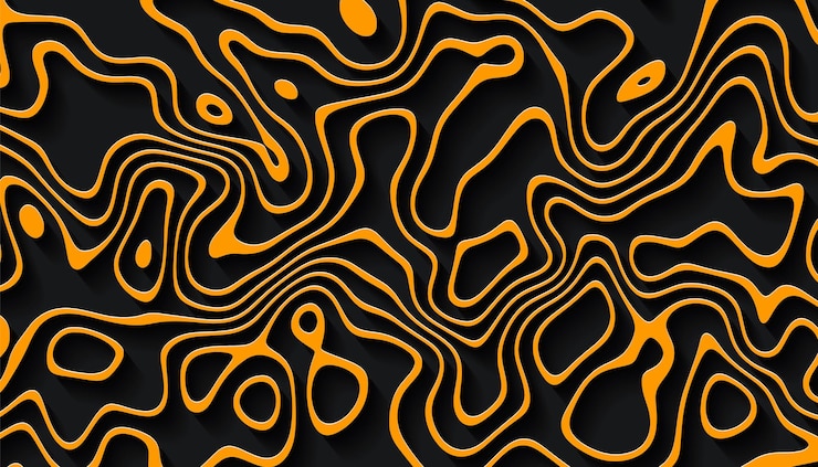 Vetor fundo distorcido com listras cortadas em papel