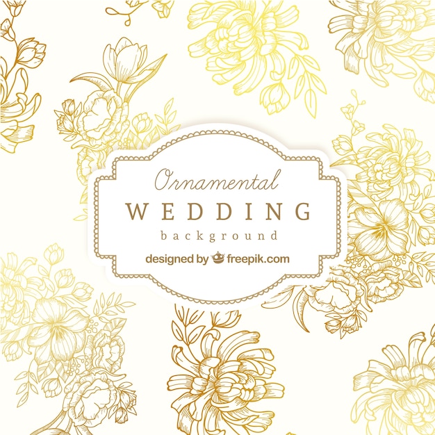 Fundo do casamento ornamental