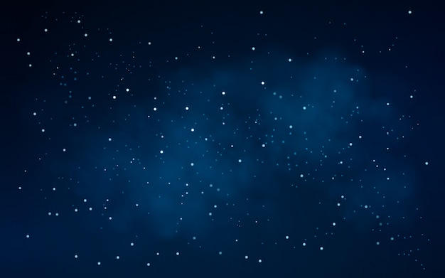 Vetor fundo do céu noturno com estrelas