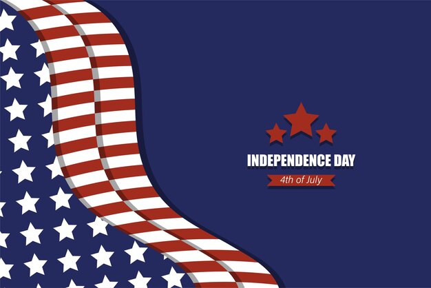 Fundo do dia da independência americana quatro de julho