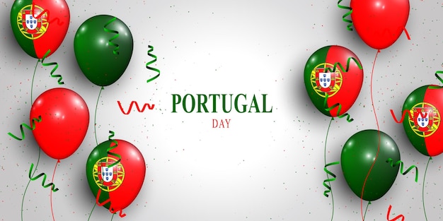 Vetor fundo do dia de portugal