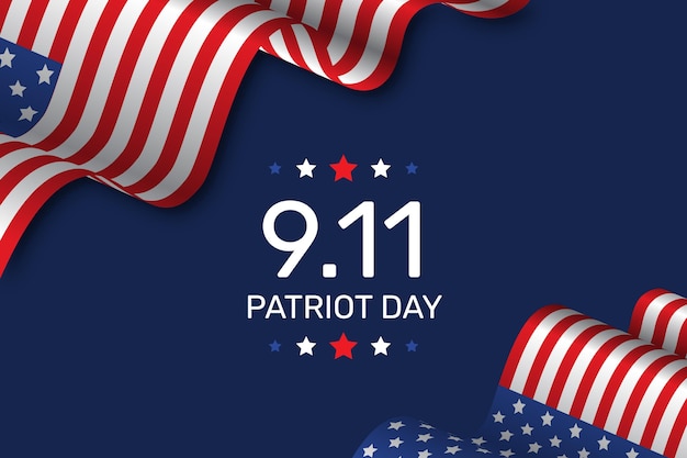 Fundo do dia patriota gradiente 9.11