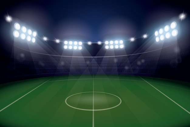 Fundo do estádio do campo de futebol