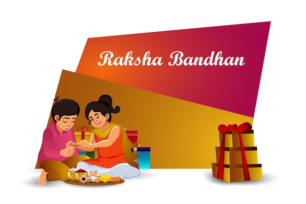 Fundo do festival cultural indiano Raksha bandhan