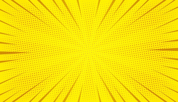 Vetor fundo do livro de quadrinhos amarelo