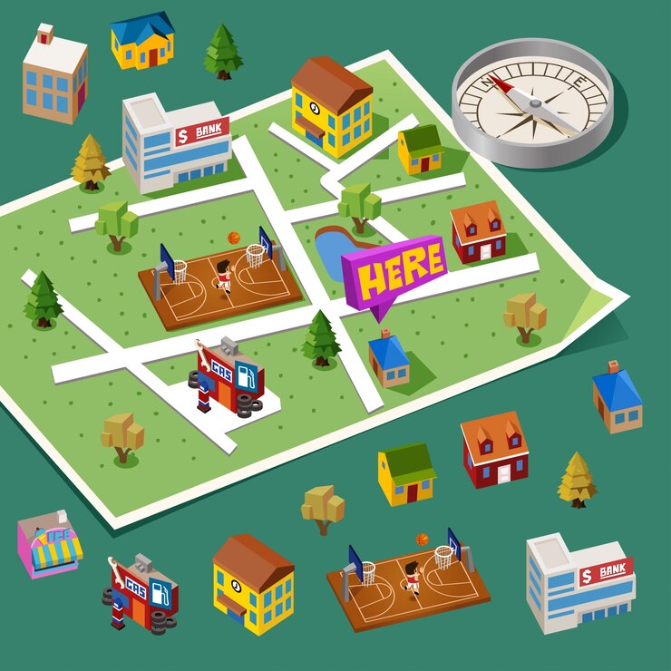 Fundo do mapa da cidade