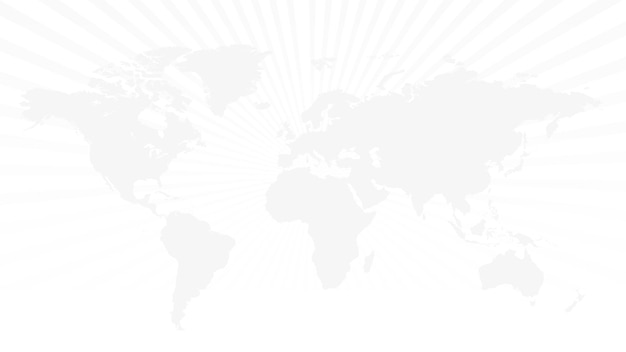 Fundo do mapa mundial branco cinza suave