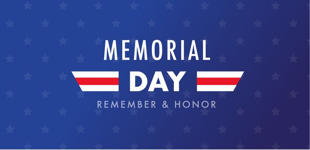 Fundo do memorial day greetings