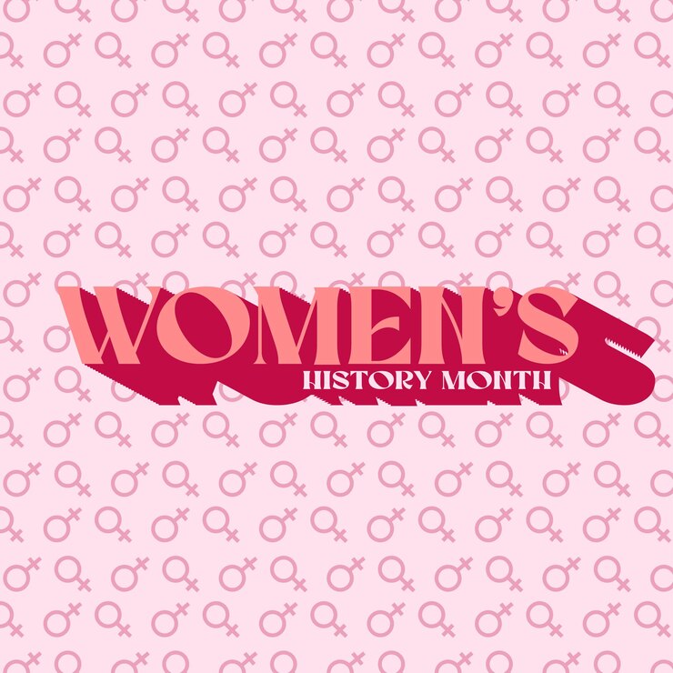 Vetor fundo do mês da história das mulheres do vetor da alimentação