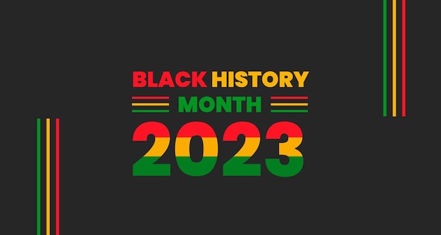 Fundo do mês da história negra 2023 ou fundo da história afro-americana