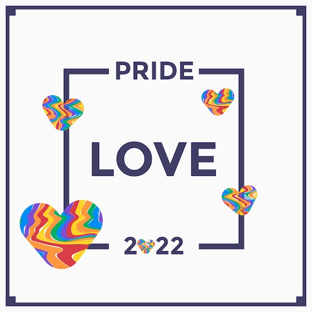Fundo do mês do orgulho lgbtq ilustração colorida de forma de onda do arco-íris