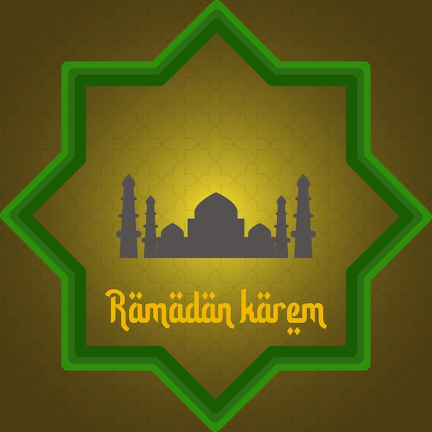 Fundo do mês do ramadã ilustração vetorial