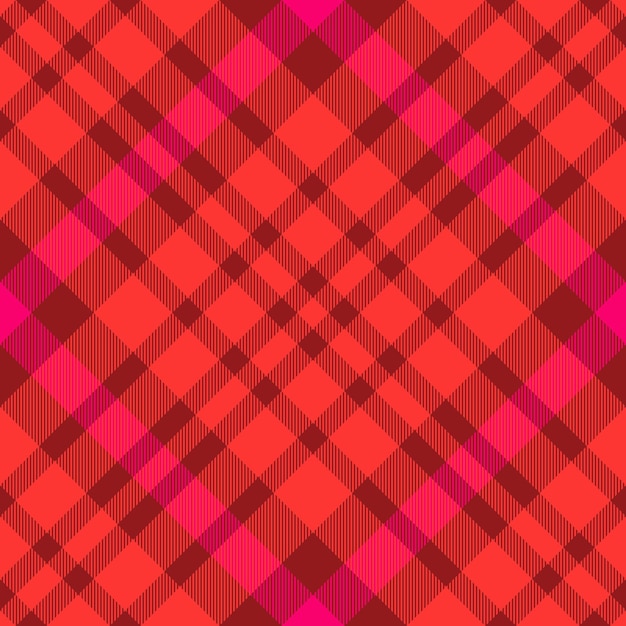 Fundo do padrão de textura vetor xadrez sem costura verifique o tartan de tecido têxtil