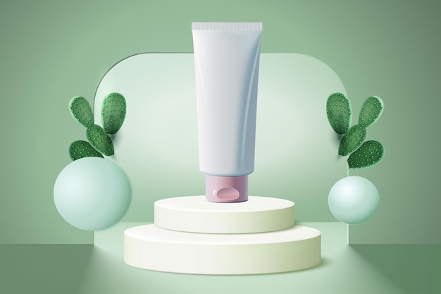 fundo do pódio 3D exibição de produtos apresentação de luxo renderização 3D do pódio para apresentação de produtos