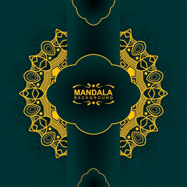 Fundo do teste padrão da mandala do estilo do ouro. ramadan kareem, islão e ornamentos arábicos