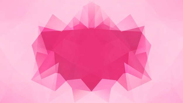 Fundo do triângulo horizontal abstrato do gradiente. cenário poligonal rosa concurso rosa para apresentação de negócios. banner abstrato geométrico na moda. folheto do conceito de tecnologia. estilo mosaico.