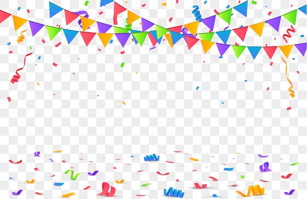 Fundo do vetor confetti