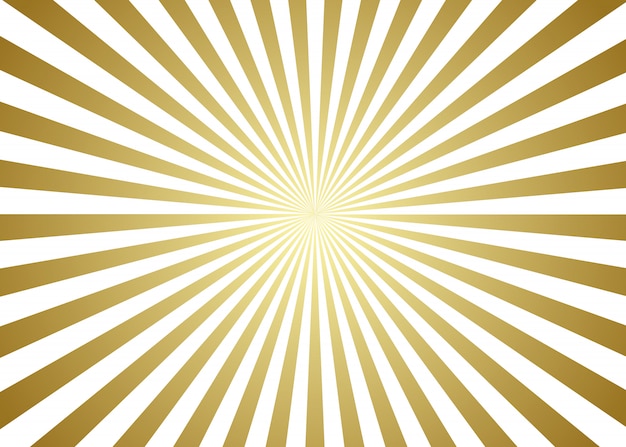 Fundo dourado e branco sunburst