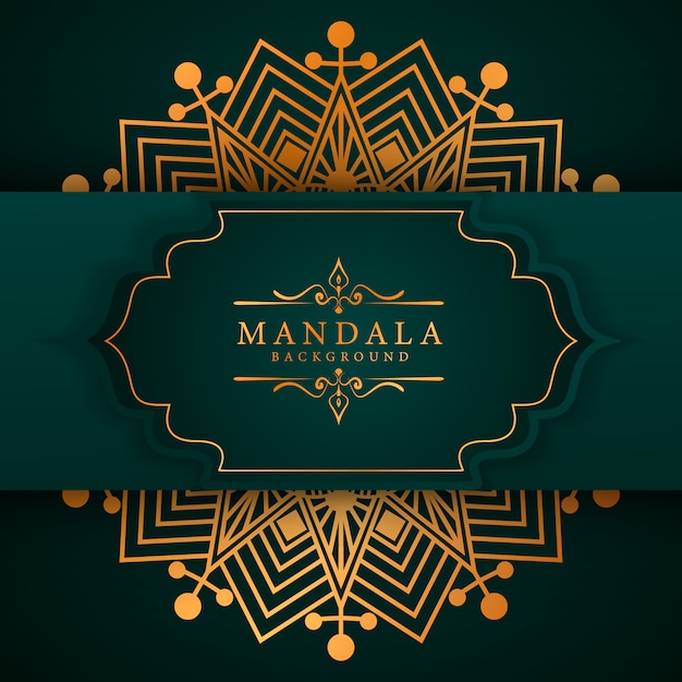 Fundo elegante mandala de estilo ramadan