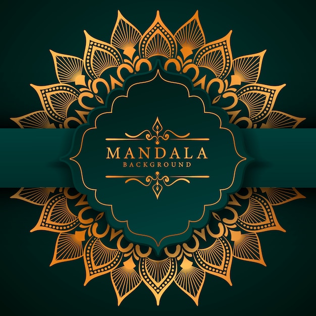 Fundo elegante mandala de estilo ramadan