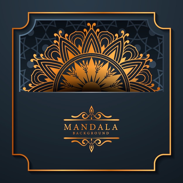 Fundo elegante mandala de estilo ramadan