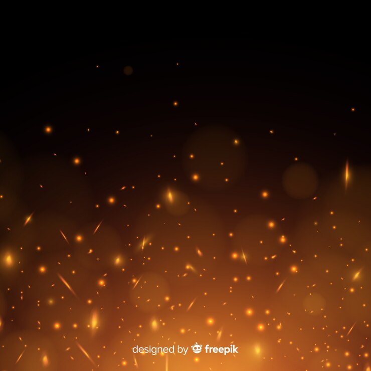 Vetor fundo em chamas