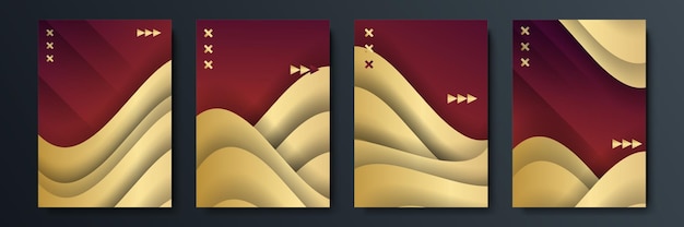 Fundo escuro abstrato com forma geométrica e combinação de elementos dourados