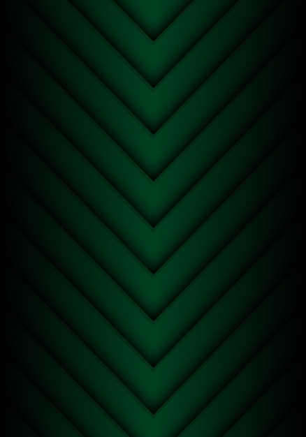 Vetor fundo escuro abstrato do teste padrão da seta do verde.