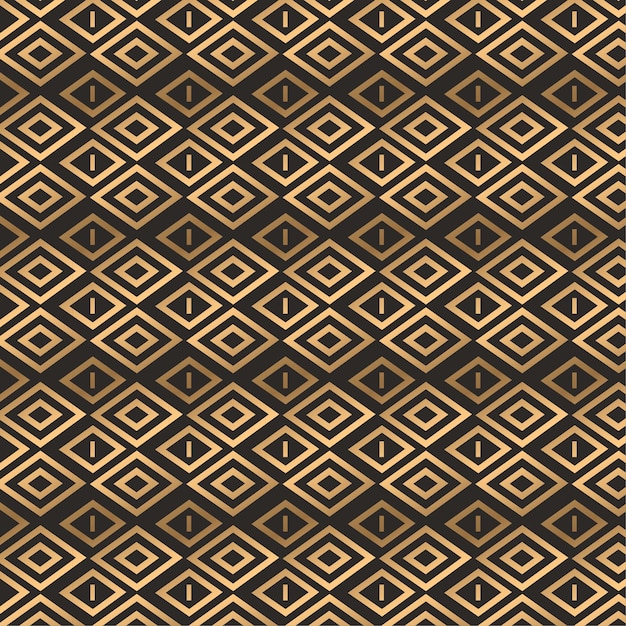 Fundo escuro sem costura padrão dourado elegante, padrão de luxo