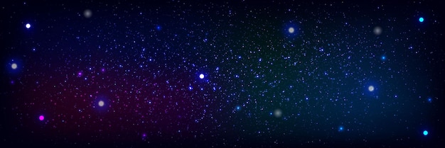 Fundo espacial com estrelas no universo