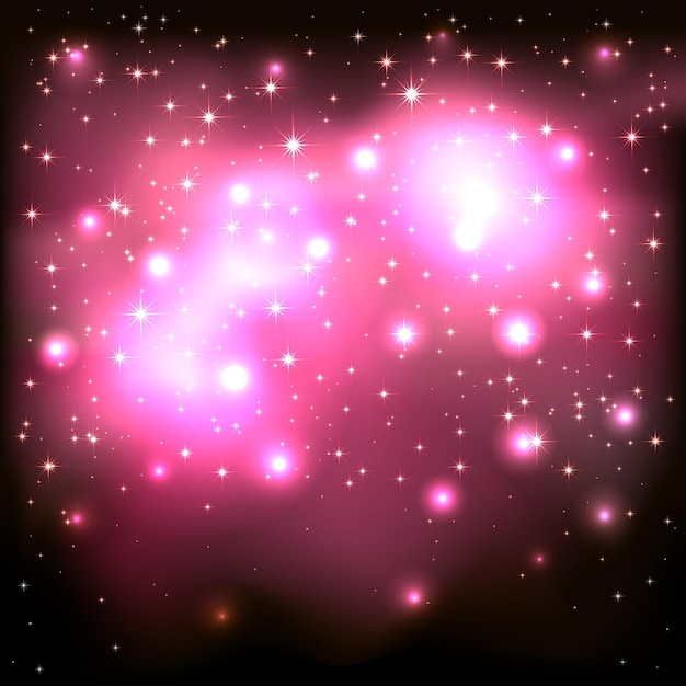 Fundo estrelado rosa