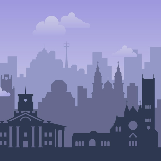 Fundo famoso da opinião da cidade de Minsk Belarus