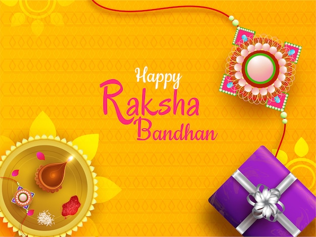 Vetor fundo feliz da celebração de raksha bandhan.