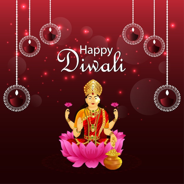 Fundo feliz de diwali. diwali, o festival da índia e o festival das luzes.