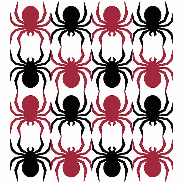 Vetor fundo feliz do dia das bruxas pesadelo monstro grande aranha design para pôsteres de papel de parede conceito papel de embrulho ou cartões estilo de desenho animado doodles ilustração vetorial