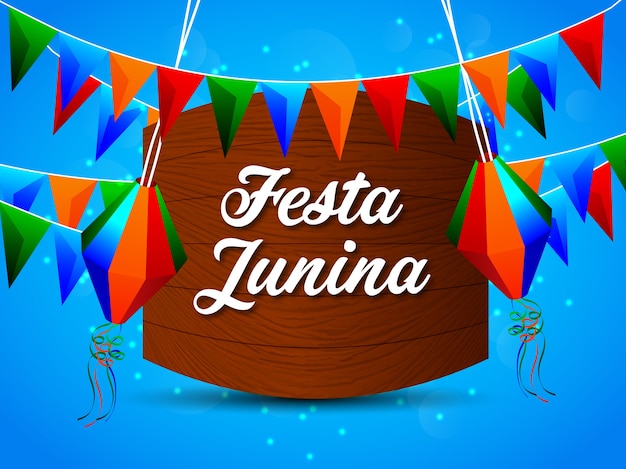 Fundo festa junina com elemento