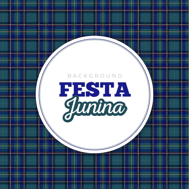 Vetor fundo festa junina xadrez tartan