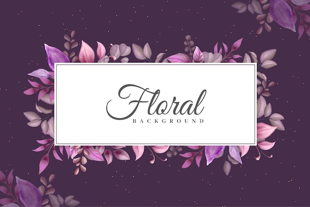 Fundo floral aquarela elegante