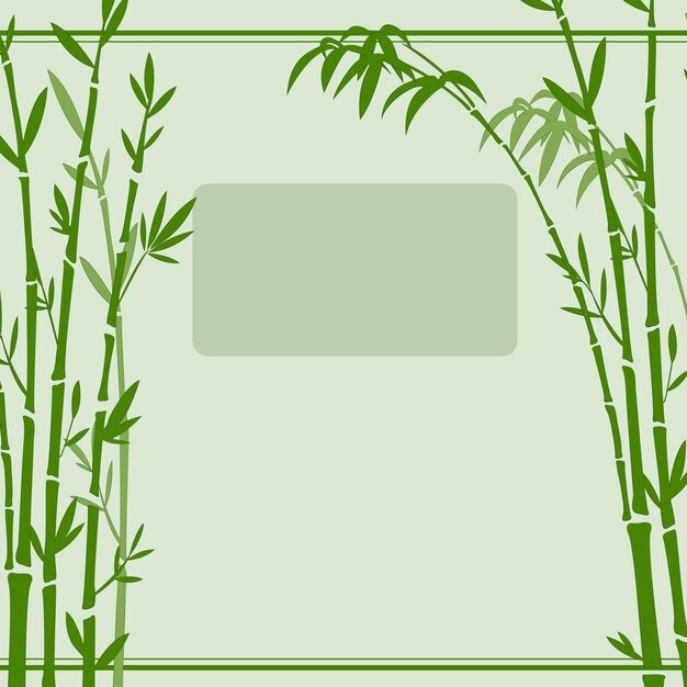 Fundo floral Árvores de bambu Ilustração vetorial Fundo pode ser usado para produtos publicitários